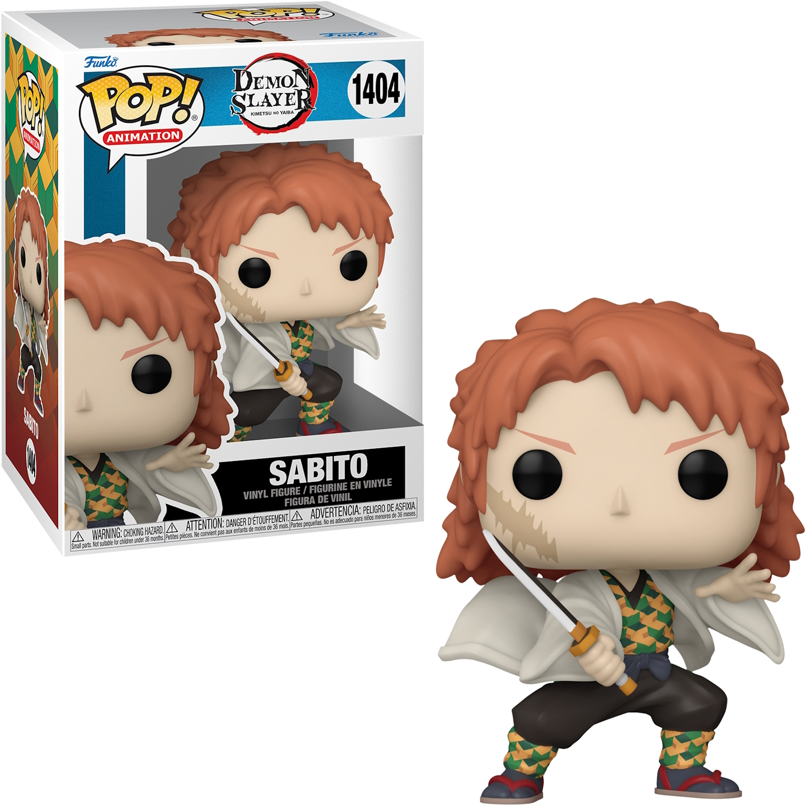 Figura Funko Pop de Sabito de Demon Slayer, con caja.