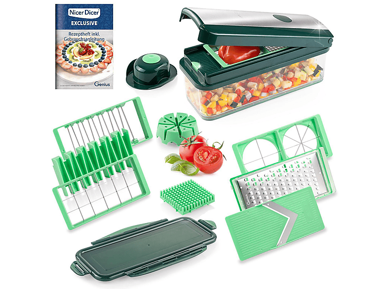 Genius Salat Chef Obst- Und Gemüseschneider 8tlg