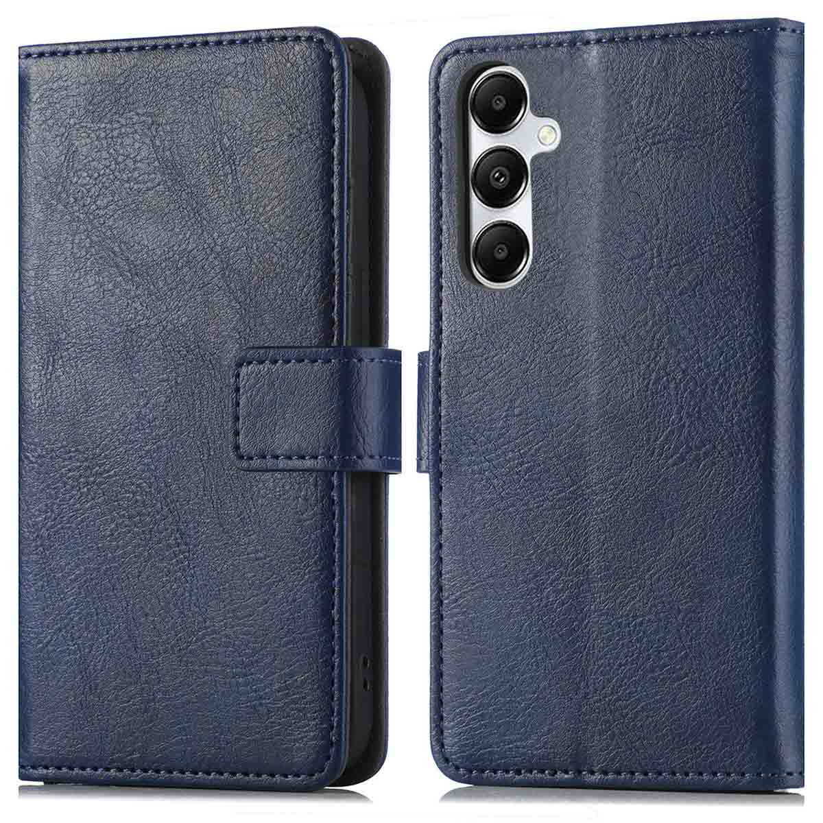 IMOSHION Luxuriöse Klapphülle, Bookcover, Samsung, Galaxy A16 (4G)/ Galaxy A16 (5G), Dunkelblau