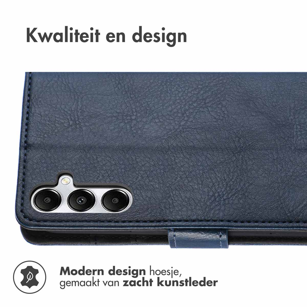 IMOSHION Coque folio compatible avec Samsung Galaxy S24/Samsung Galaxy S25 Étui de Téléphone voor Samsung Samsung Galaxy S24/Samsung Galaxy S25 Bleu foncé