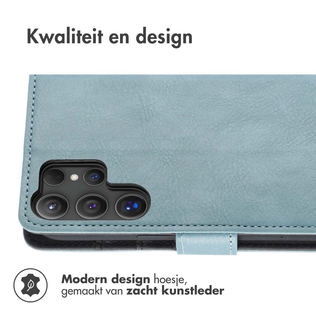 IMOSHION Coque folio compatible avec Samsung Galaxy S25 Ultra Étui de Téléphone voor Samsung Samsung Galaxy S25 Ultra Bleu clair