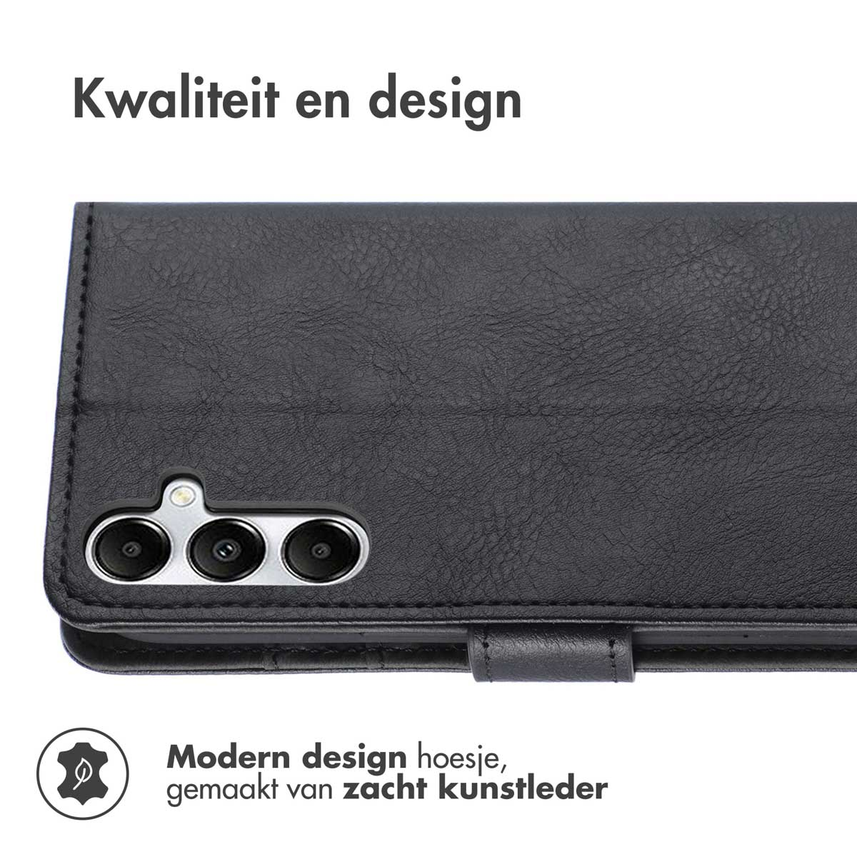 IMOSHION Coque folio compatible avec Samsung Galaxy S24/Samsung Galaxy S25 Étui de Téléphone voor Samsung Samsung Galaxy S24/Samsung Galaxy S25 Noir