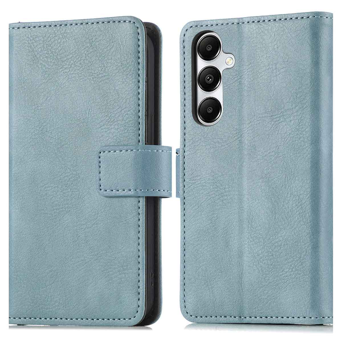 IMOSHION Coque folio compatible avec Samsung Galaxy S24/Samsung Galaxy S25 Étui de Téléphone voor Samsung Samsung Galaxy S24/Samsung Galaxy S25 Bleu clair