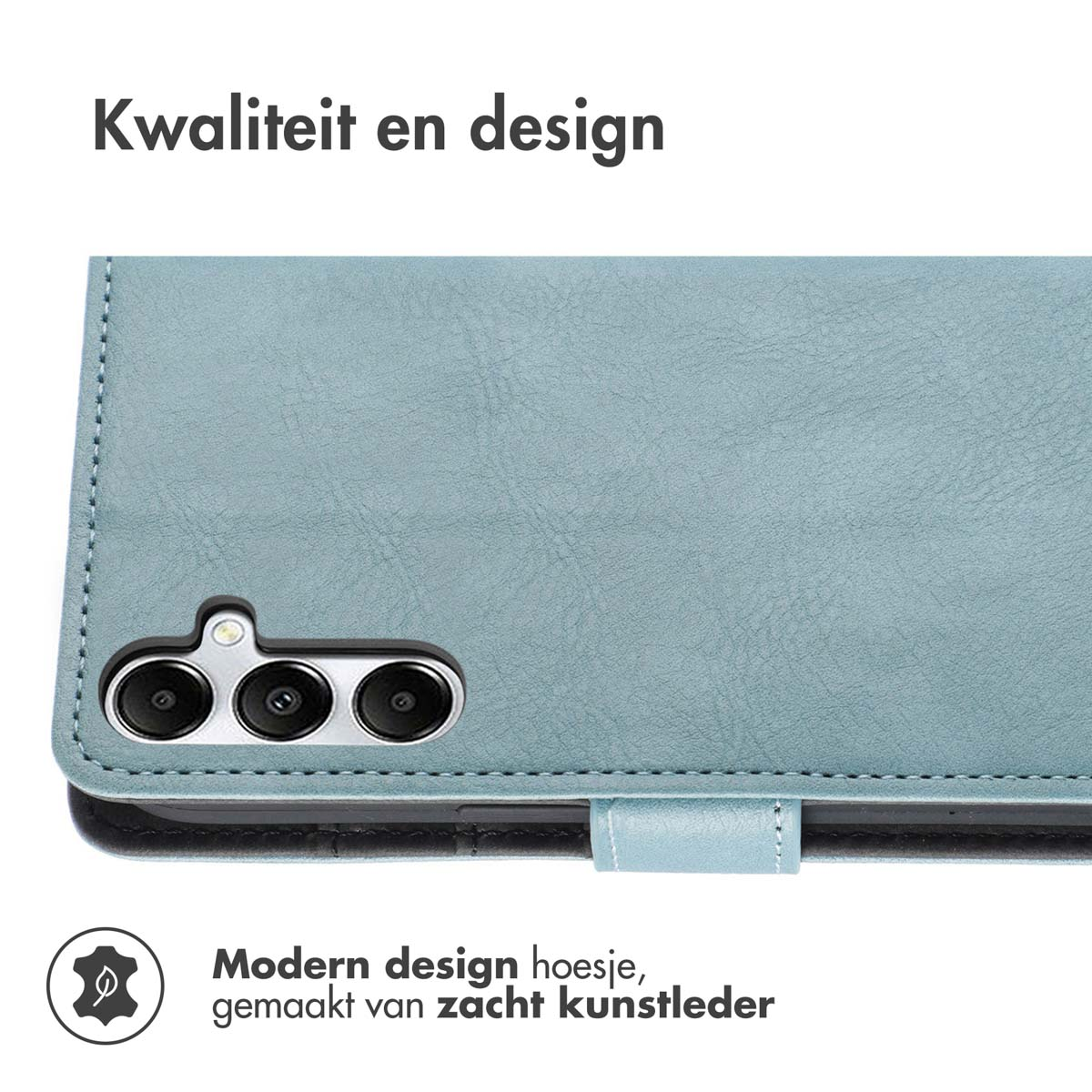 IMOSHION Coque folio compatible avec Samsung Galaxy S24/Samsung Galaxy S25 Étui de Téléphone voor Samsung Samsung Galaxy S24/Samsung Galaxy S25 Bleu clair