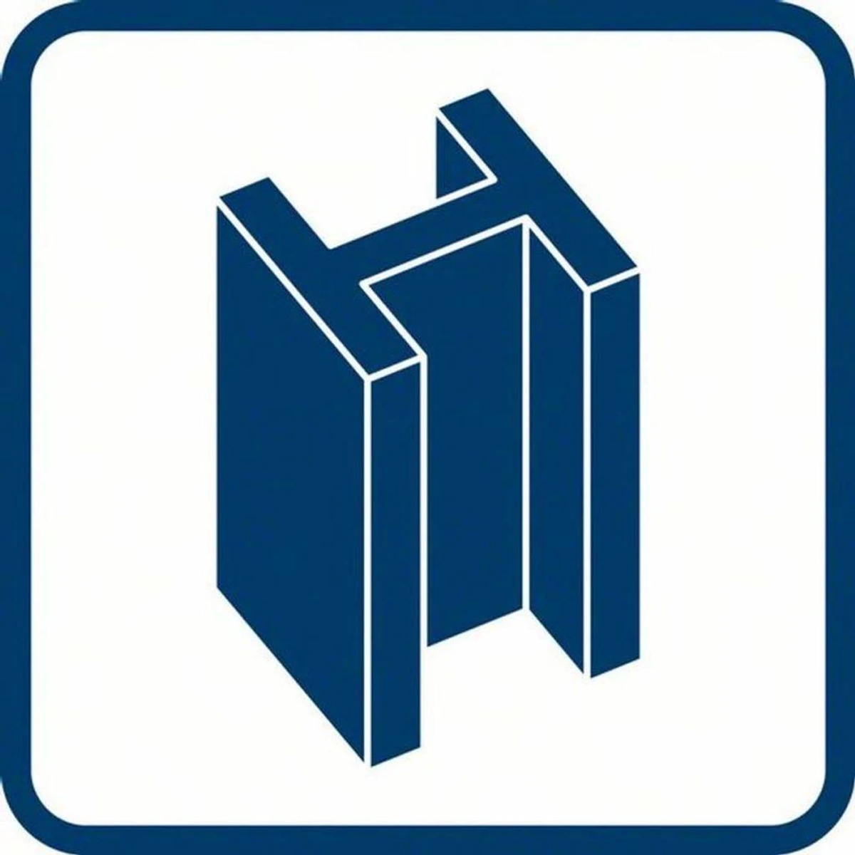 Mavi bir kare çerçeve içinde mavi bir H şeklinde logo.