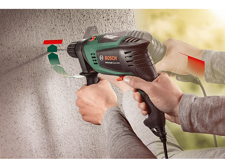 Bosch Universal Impact 800 – Taladro Percutor De 800 W, Control De Retroceso, Electrónica Constante, Maletín Incluido