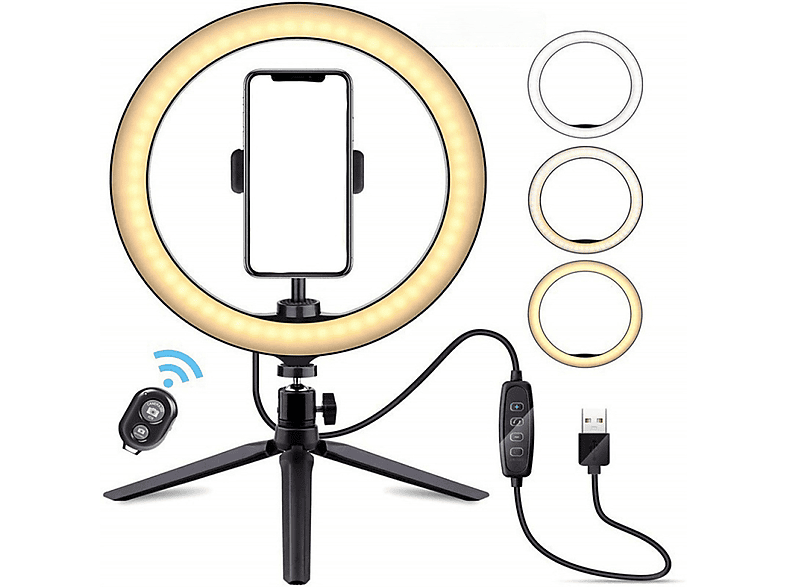 Ciciglow LED Ringlicht 16cm - 1080P Fülllicht Für Selfies & Live