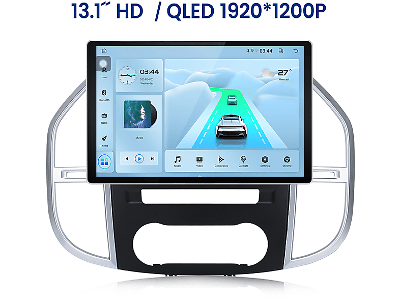 DAB+ 4+64G Android 13 Autoradio Für Mercedes Benz CLS E-Klasse W211 W219 GPS Nav