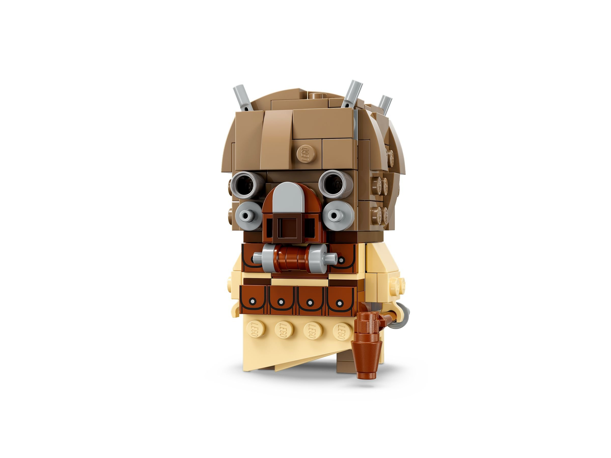 Lego-Figur einer Kreatur mit Maske und Taschen.