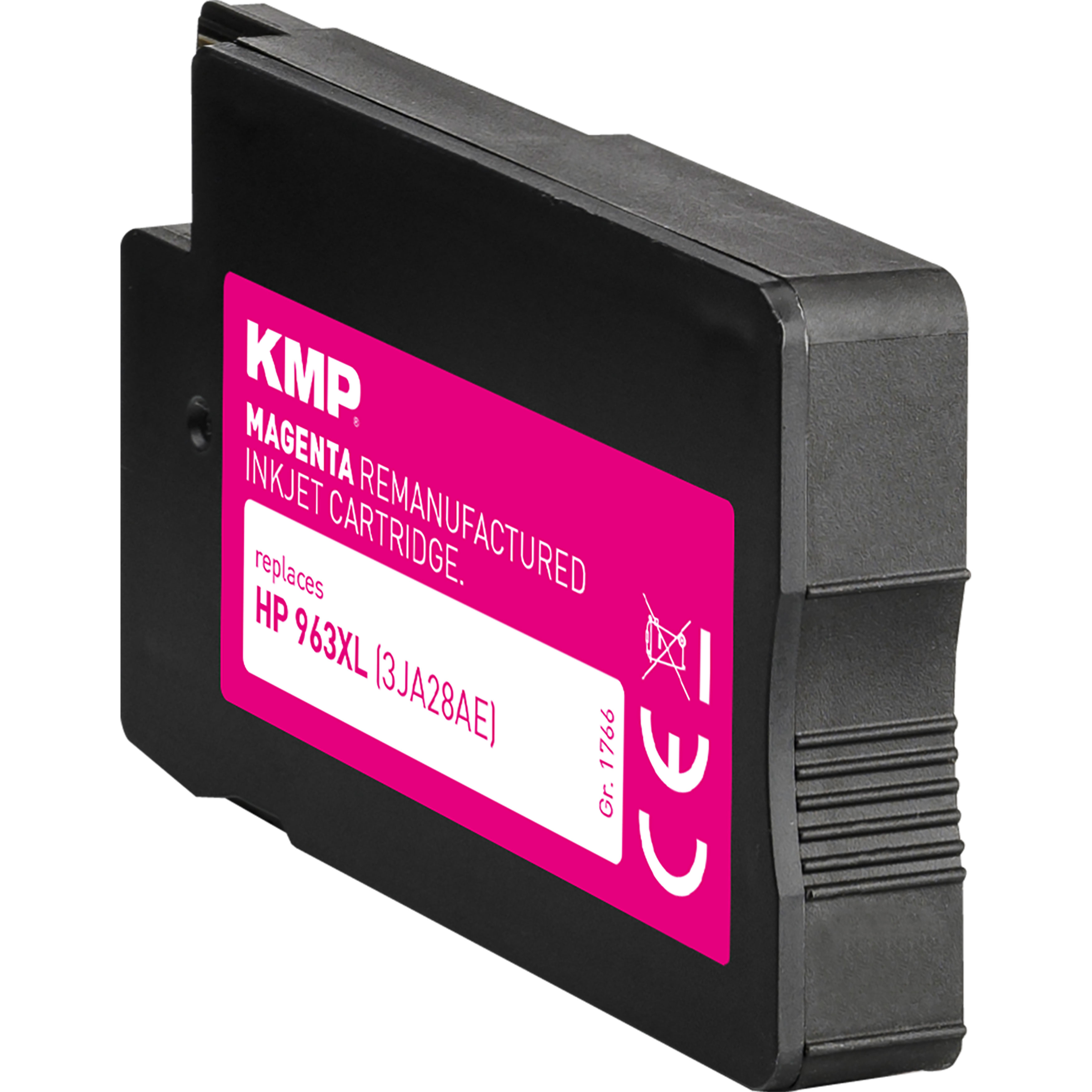 Cartuccia a getto d'inchiostro magenta. KMP rigenerata per HP 963XL.