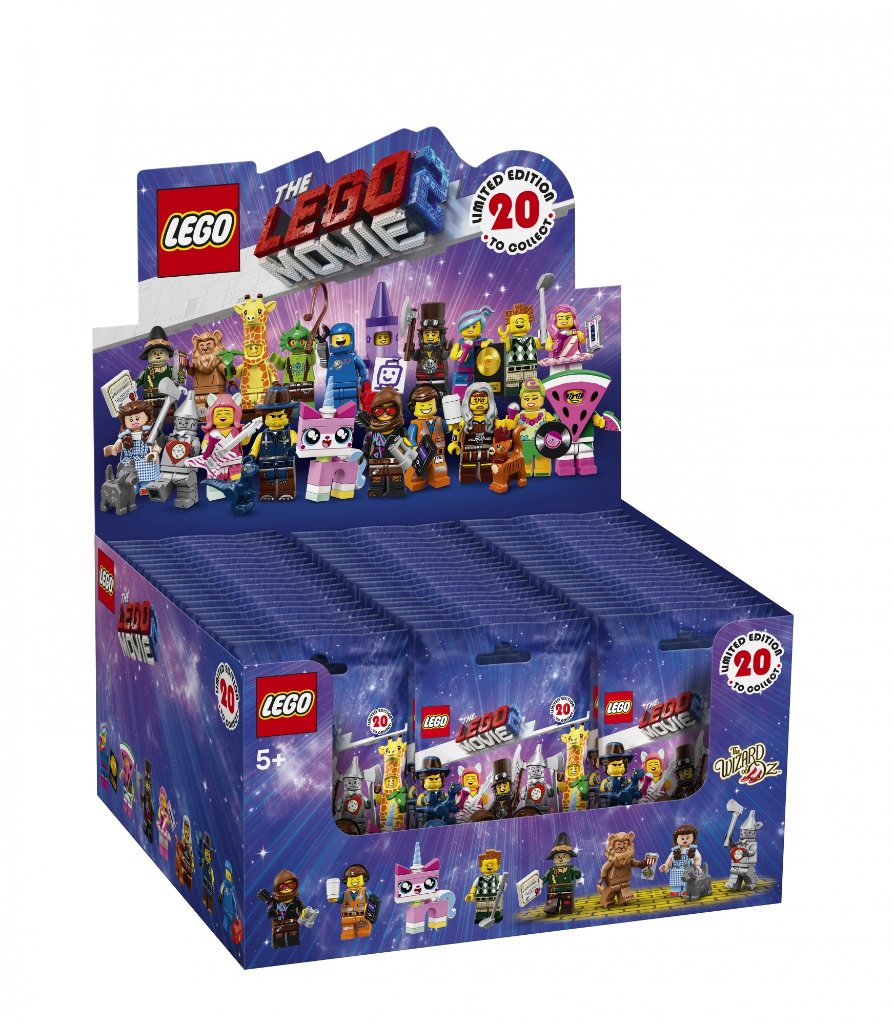 Lego Movie 2 Box-Set mit Minifiguren. Die Box hat mehrere kleinere Boxen im Inneren.