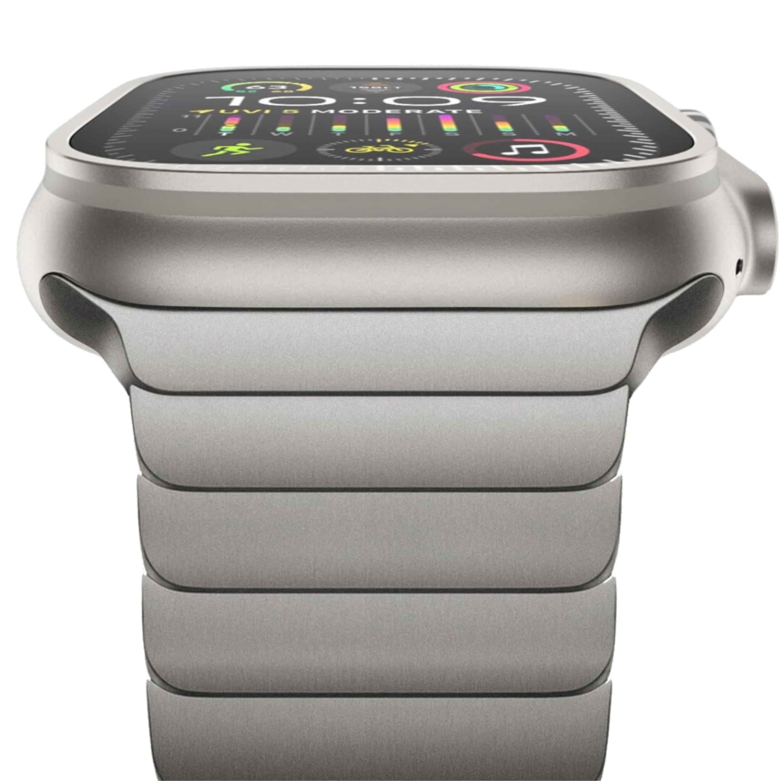 S&T-DESIGN Titan Matt Edelstahlarmband für Apple Watch