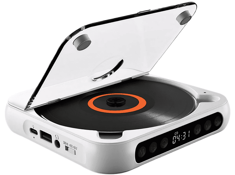 ZURABINI Tragbarer Mini Bluetooth CD Player Weiß | SATURN