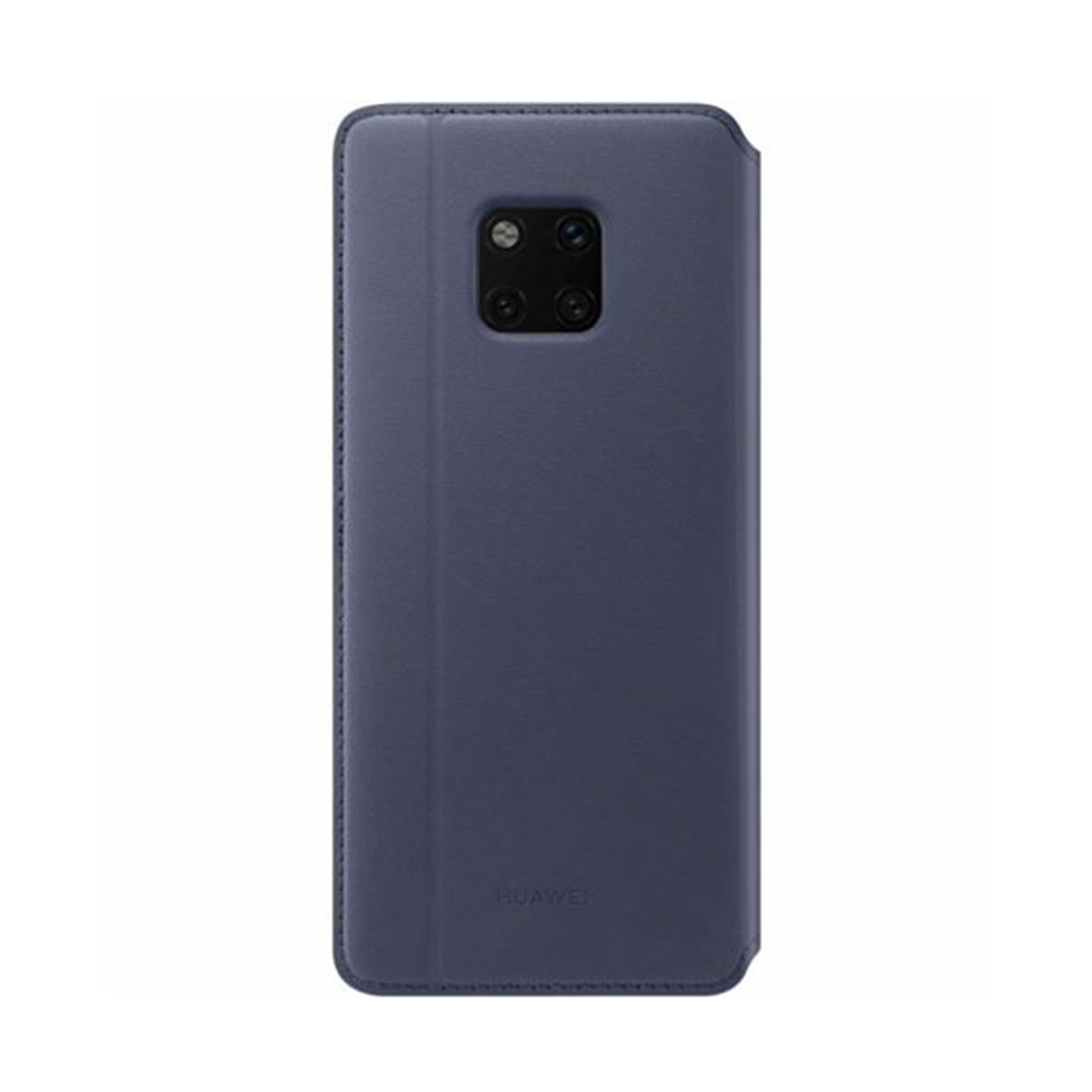 Una custodia blu per telefono con un ritaglio per la fotocamera.