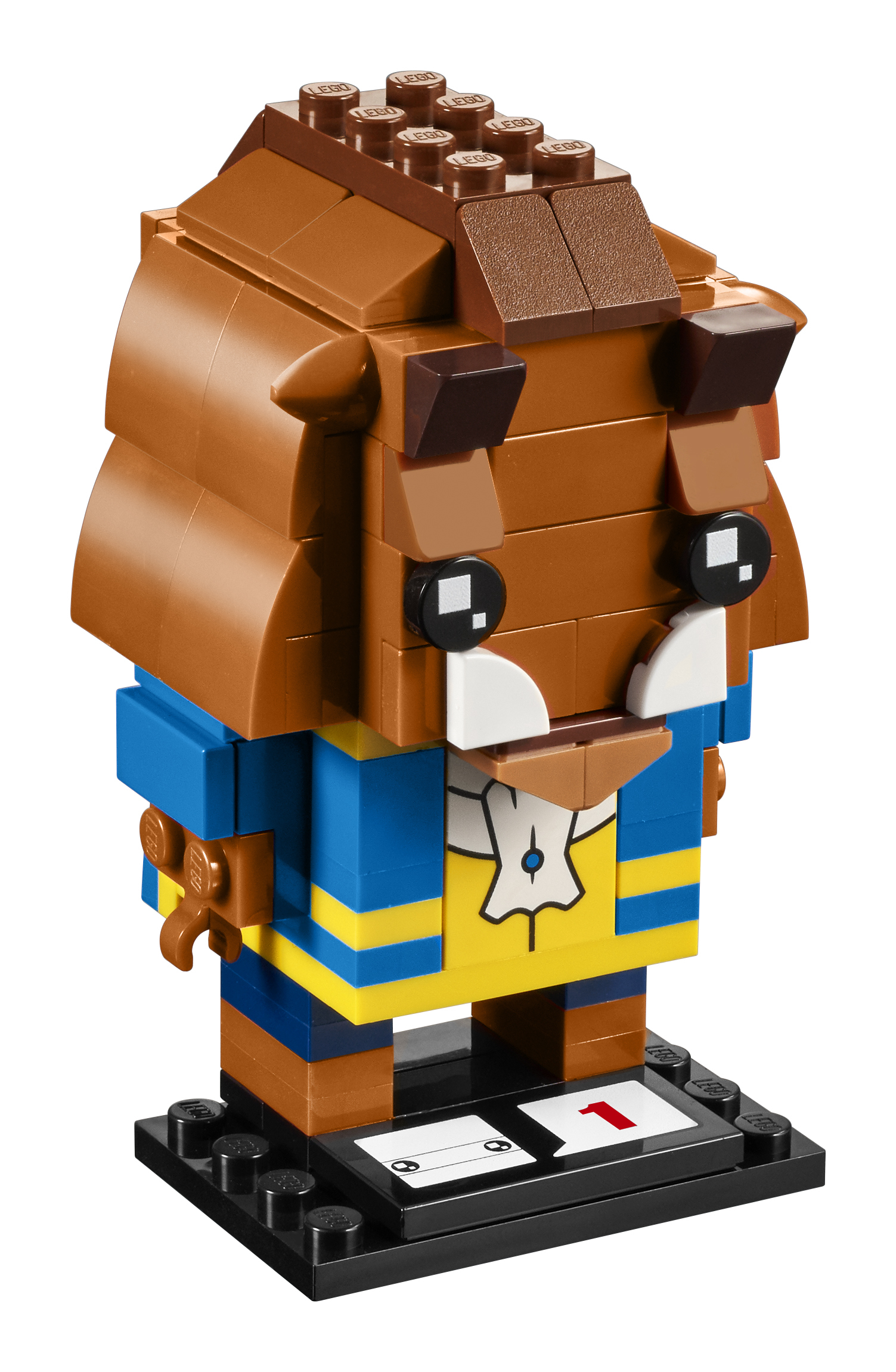 Zestaw LEGO BrickHeadz. Na pudełku pokazana jest figurka Bestii wykonana z klocków LEGO.
