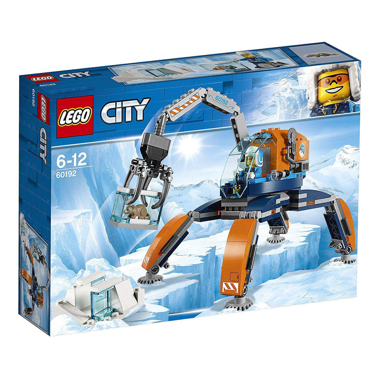 Set Lego City: cingolato artico con figure ed edificio.
