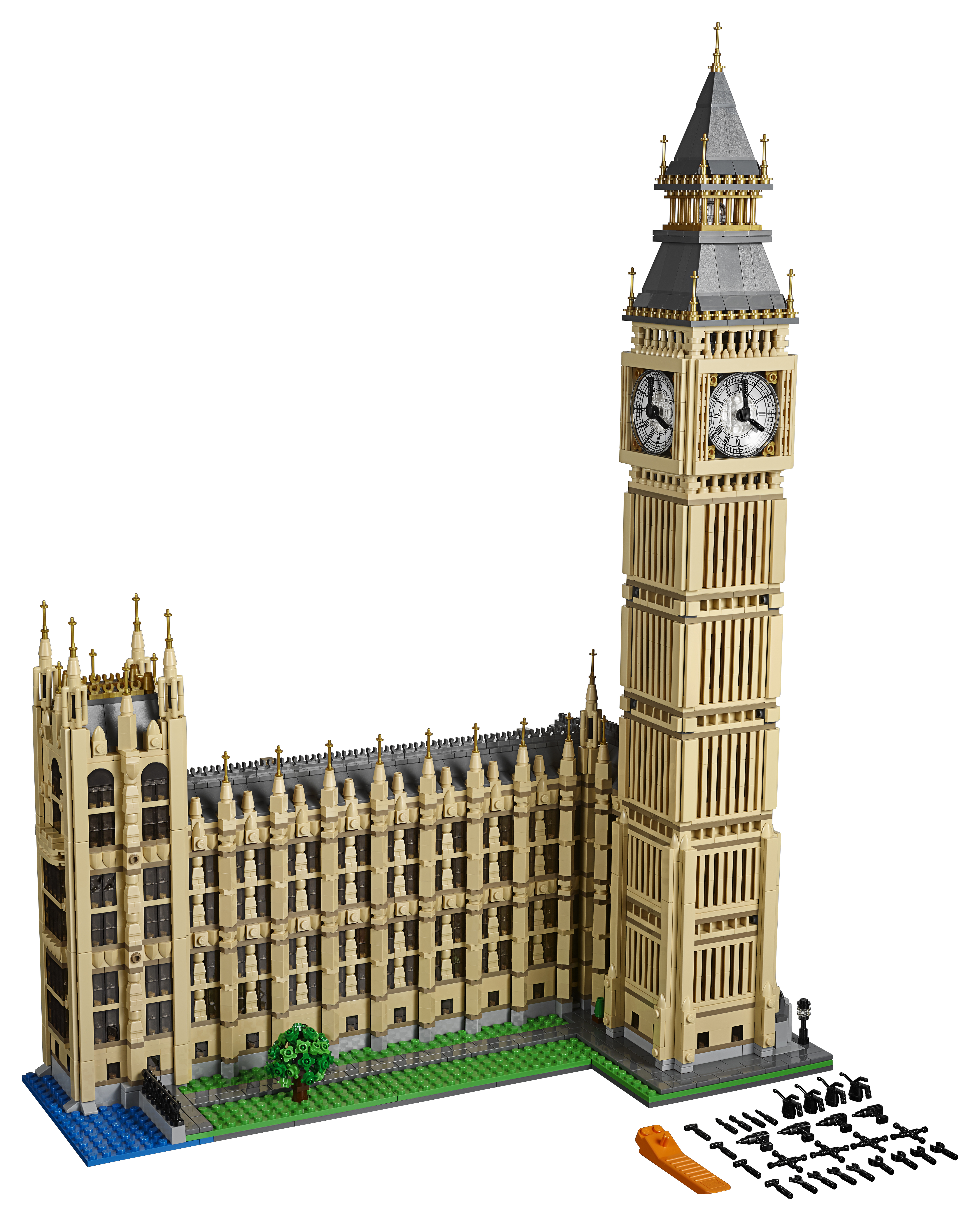 Set Lego Architecture del Big Ben, una famosa torre di Londra, Regno Unito, con un design dettagliato.