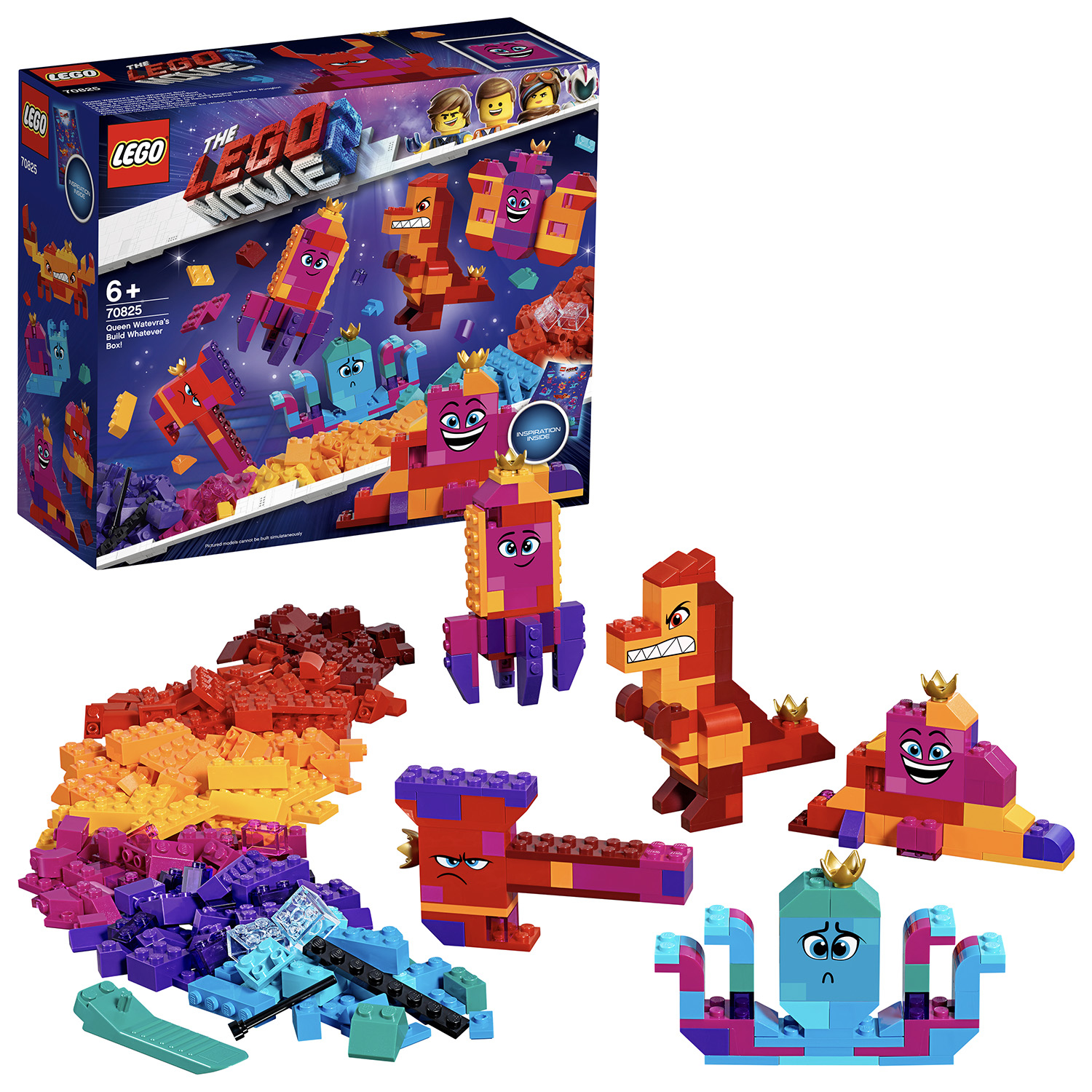 Set Lego Movie 2 con Regina Watevra, Unikitty e altre figure.