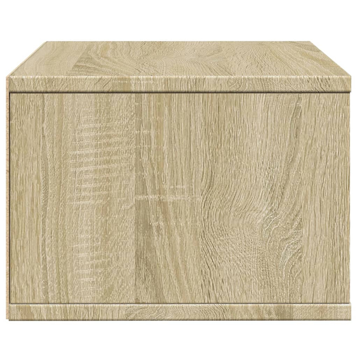 Ein hellfarbiger Holzschrank mit einfachem Design, Vorderansicht.