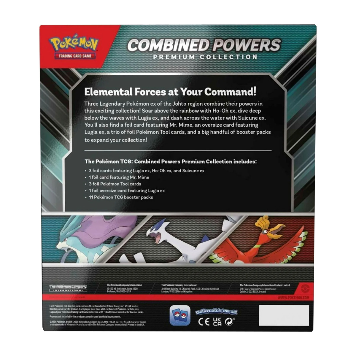Portada de libro con el logo de Pokémon e imágenes de Pokémon legendarios.