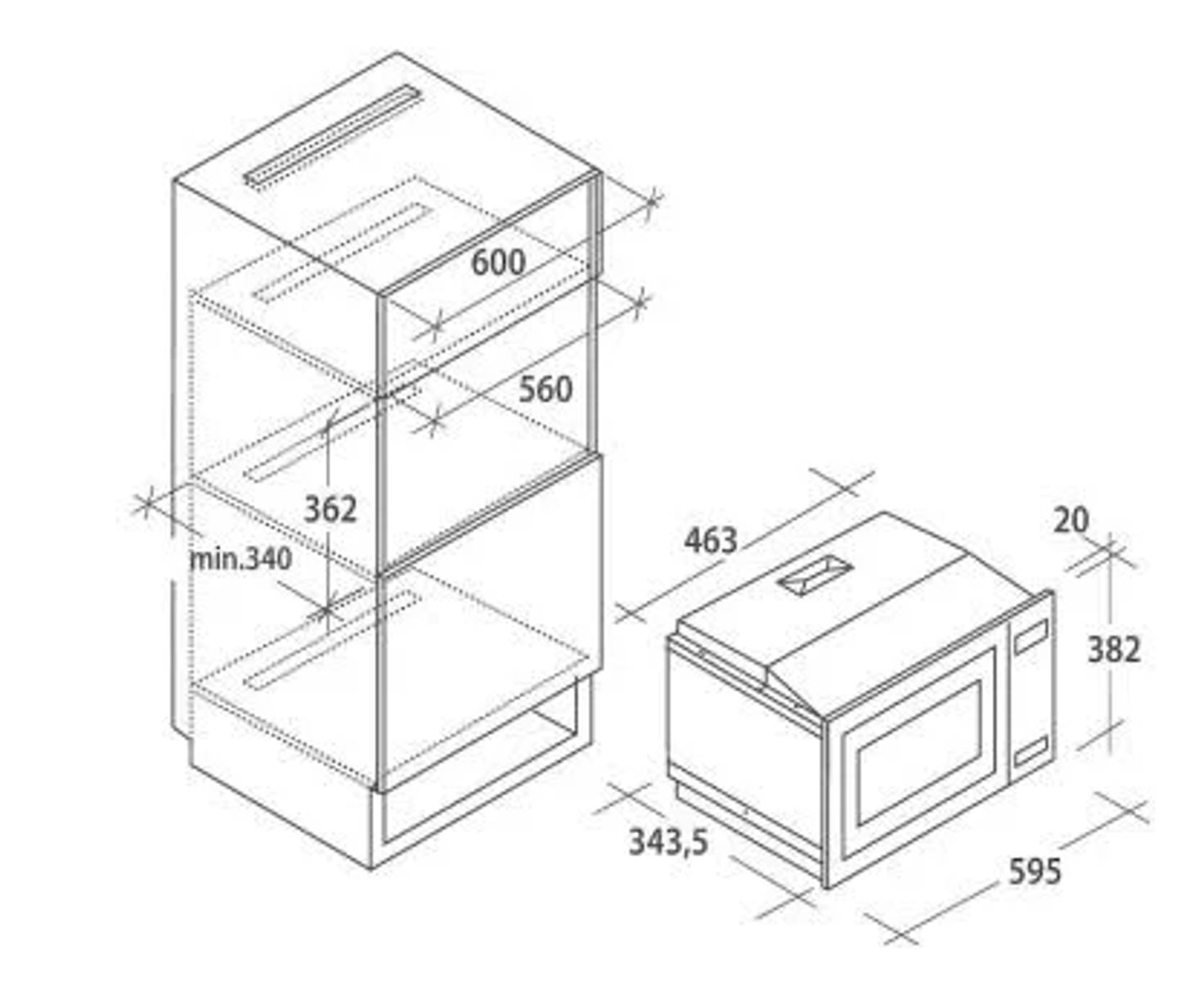 Kuchenki mikrofalowe CANDY CA20FMW7NB Czarny