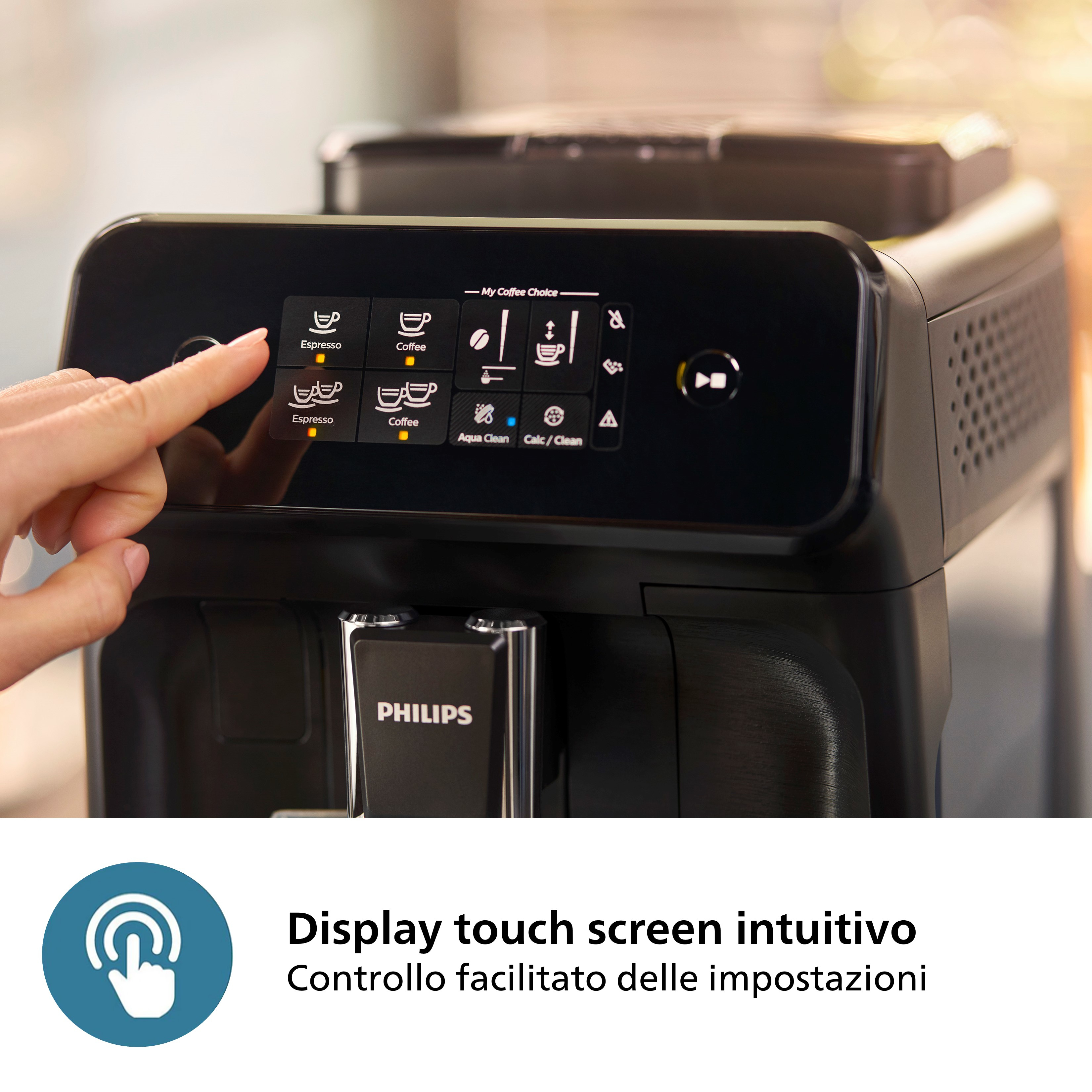 Cafetera express - PHILIPS EP1200/00, 15 bar, 1500 W, 0 l, 2 tazas, Negro