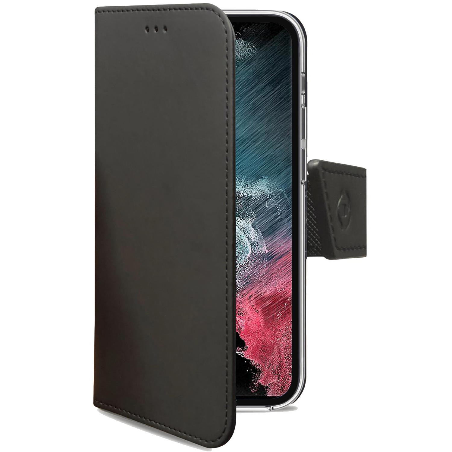 CELLY Wally Custodia per cellulare per Samsung Galaxy S23+ 5G, Nero