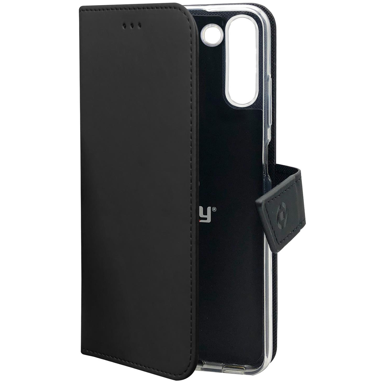 CELLY Wally Custodia per cellulare per Samsung Galaxy S23+ 5G, Nero