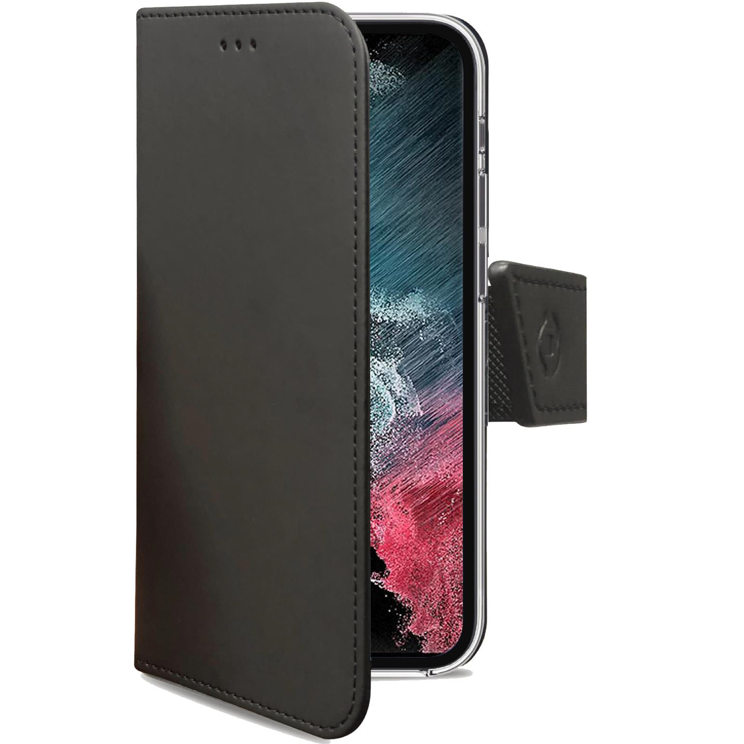 CELLY Wally Custodia per cellulare per Samsung Galaxy S23 5G, Nero