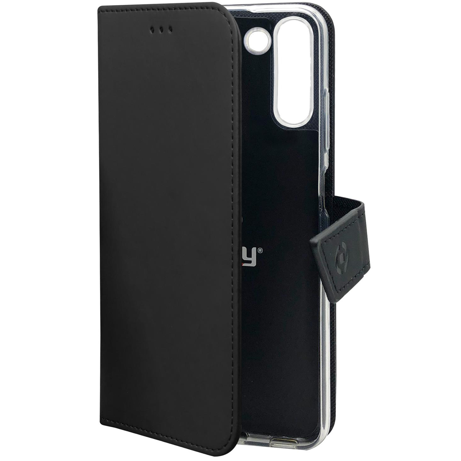 CELLY Wally Custodia per cellulare per Samsung Galaxy S23 5G, Nero
