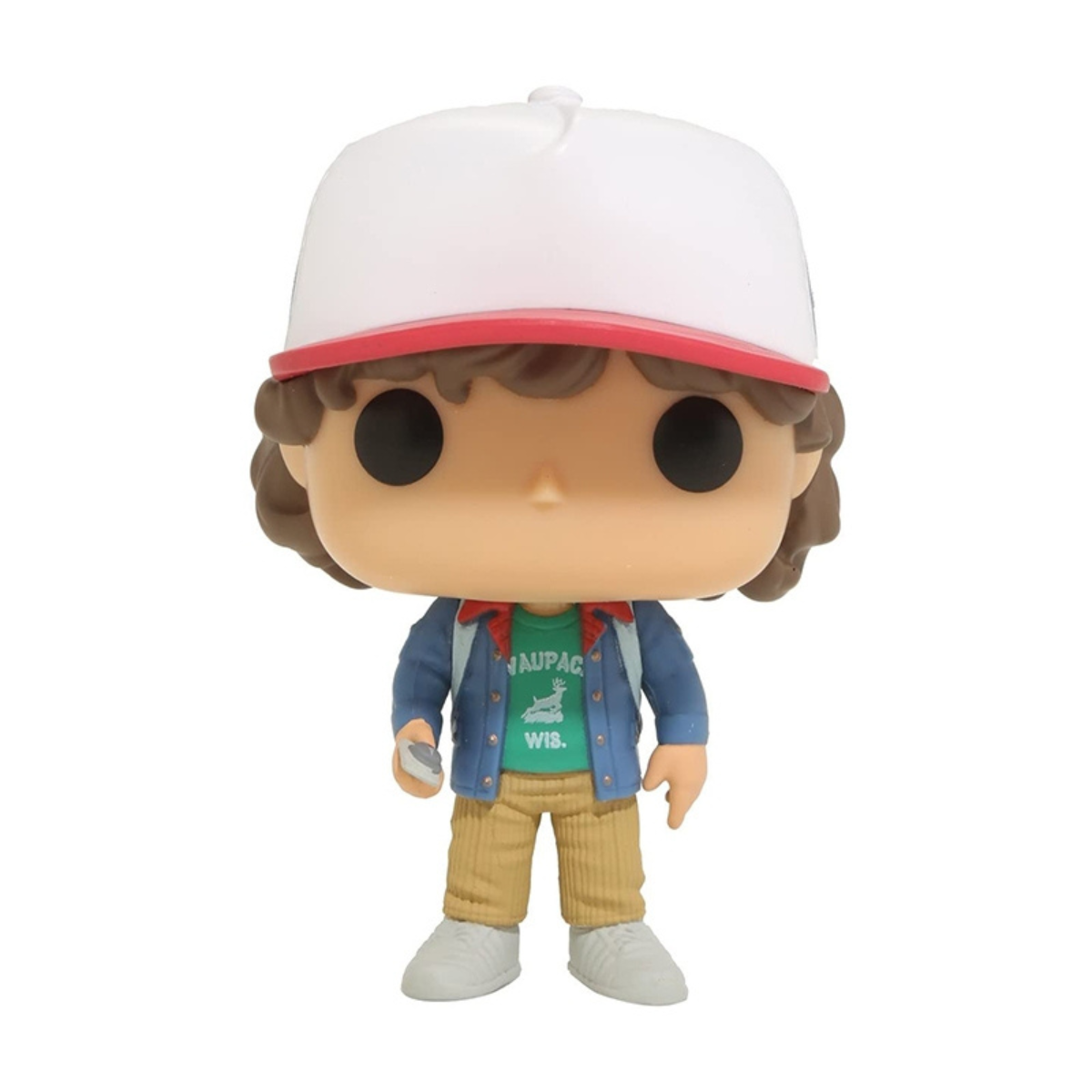 Figurka Funko Pop Dustina ze Stranger Things, na białym tle.