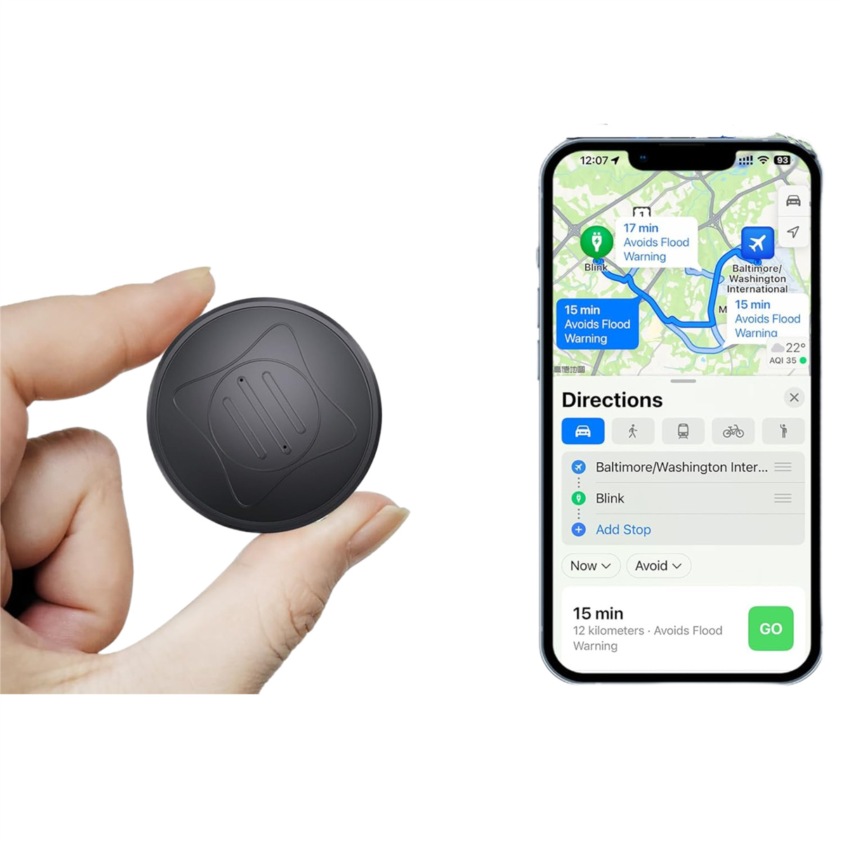 TOVBMUP Magnetisch, Wasserdicht, Mit App GPS-Tracker