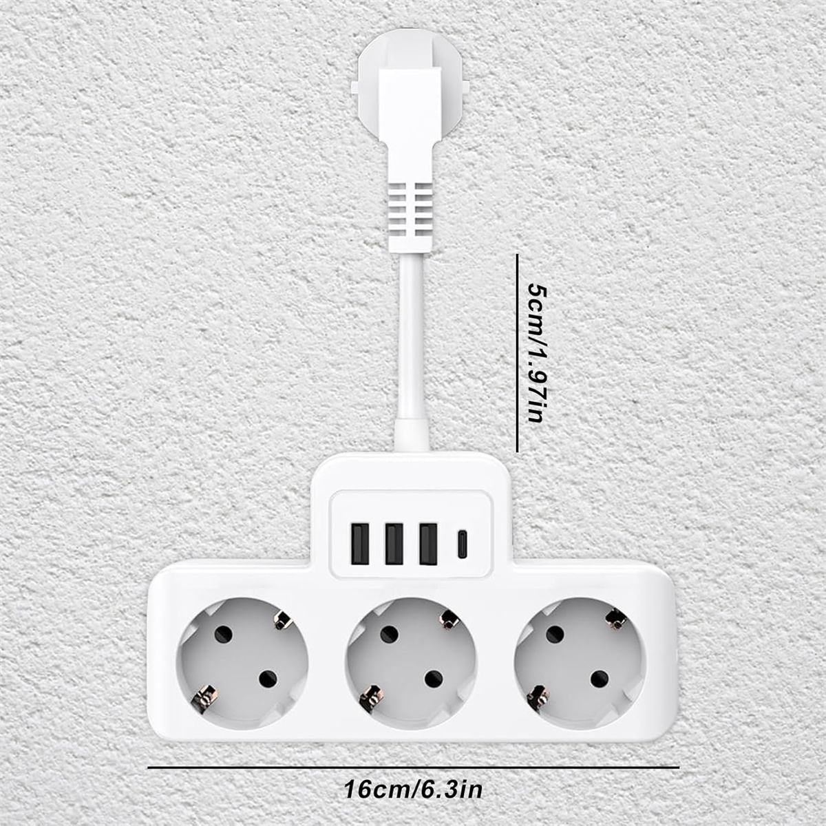 Ein schwarzes Adapterkabel mit einem USB-C-Anschluss und einem Lenovo-Anschluss.