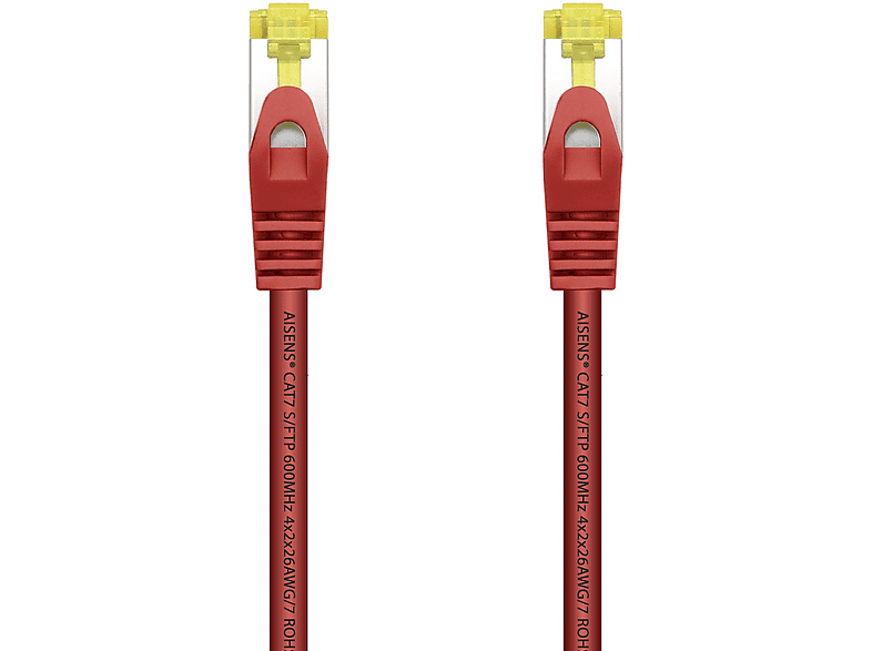 Cable de red | AISENS A146-0471, Cat-7, , Rojo | MediaMarkt