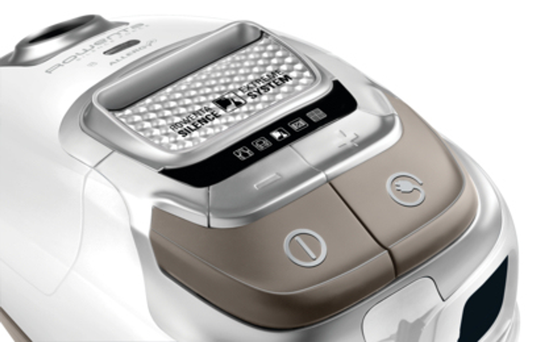 Panel sterowania odkurzacza z przyciskami.