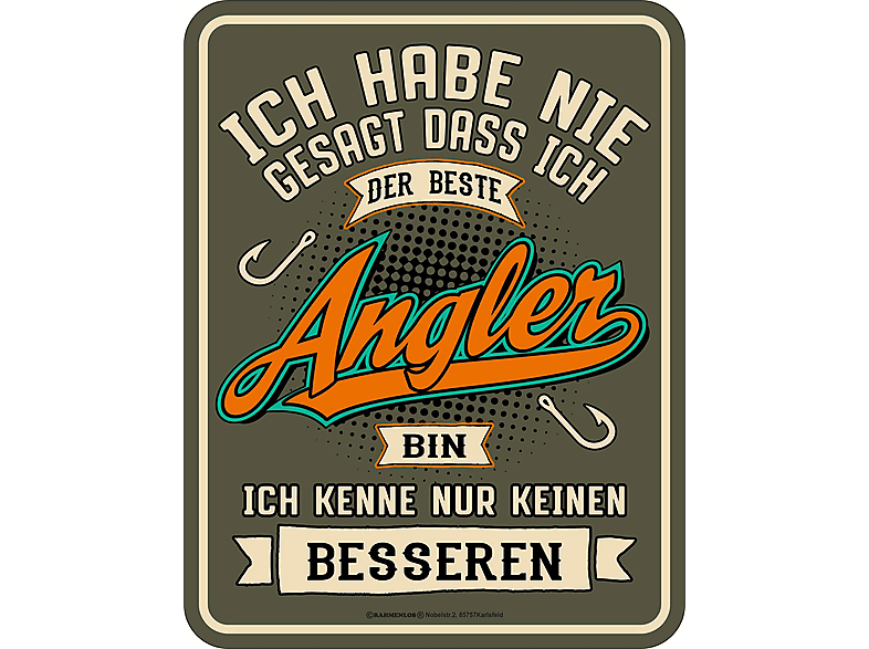 Witziges Angler Schild Witzige Angler-Schilder Für Männer