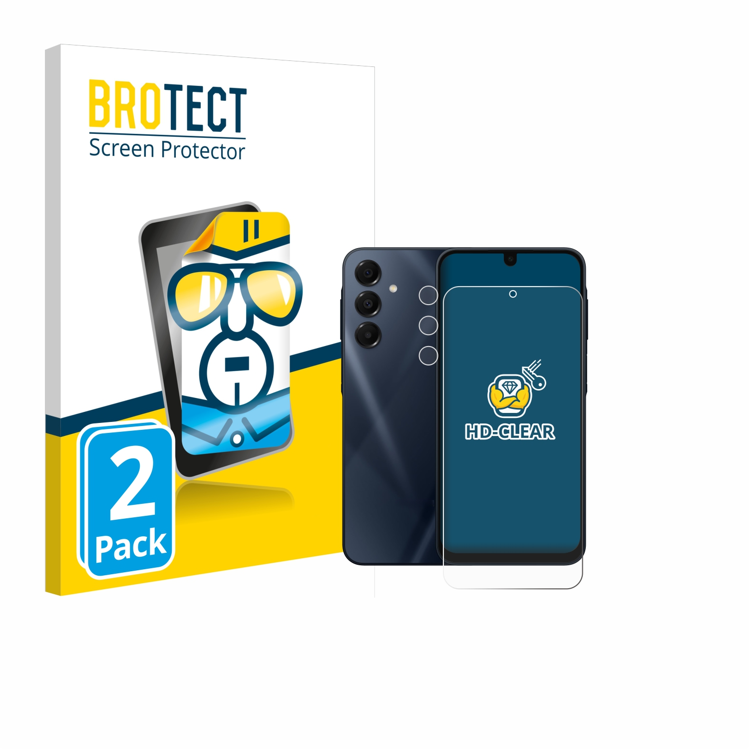Telefon mit Displayschutz, Box mit Anti-Glare, extra hart, ultra.