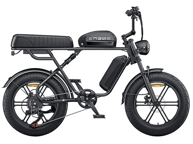 ENGWE M1 Dual Battery Citybike (Laufradgröße: 20 Zoll, Erwachsene-Rad, Black)