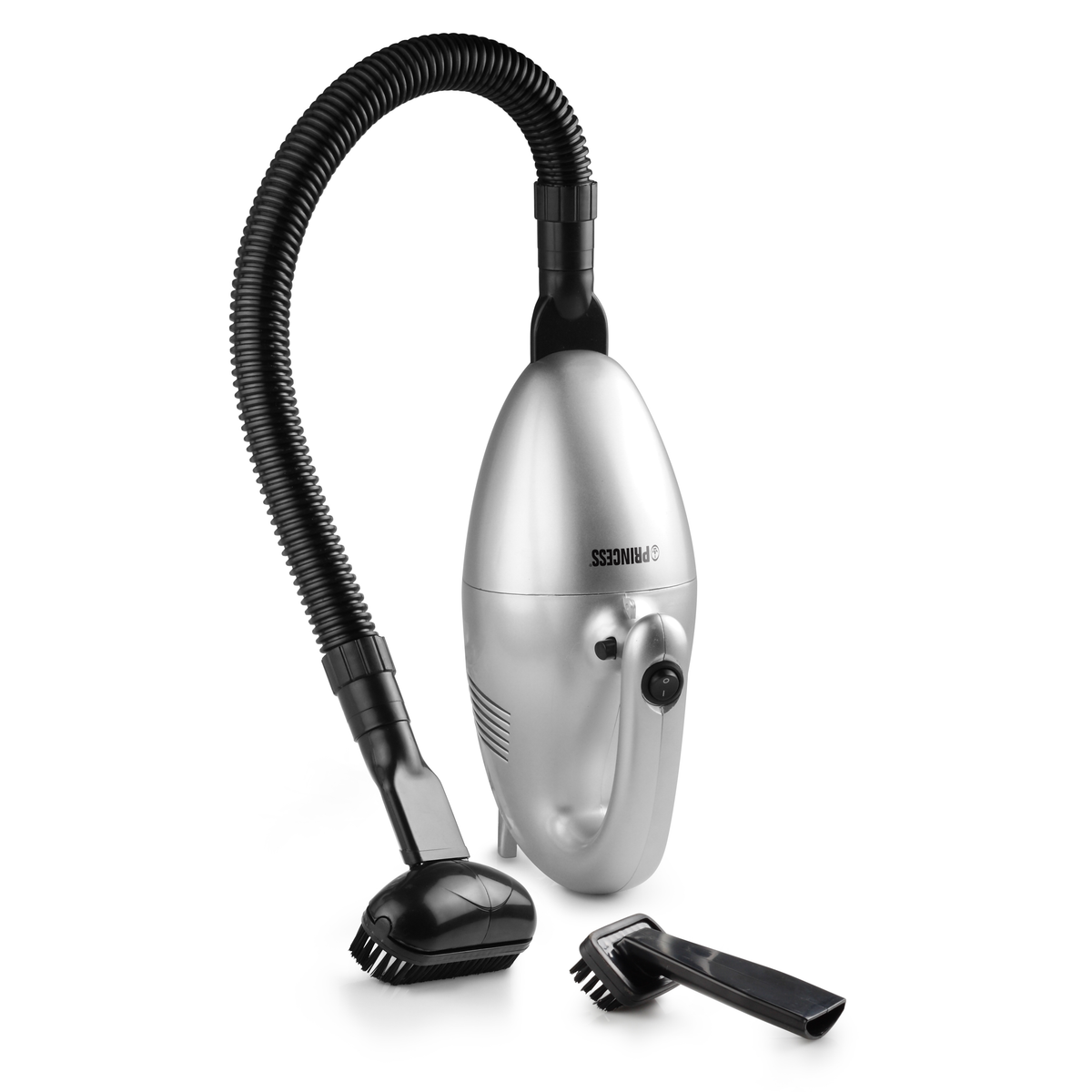 PRINCESS 01.332757.01.001 TURBO TIGER COMPACT VACUUM CLEANE Oval Staubsauger, maximale Leistung: 610 Watt, Silber)