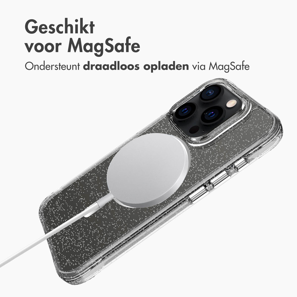 IMOSHION Coque arrière compatible avec iPhone 15 Pro Étui de Téléphone voor Apple iPhone 15 Pro Argent