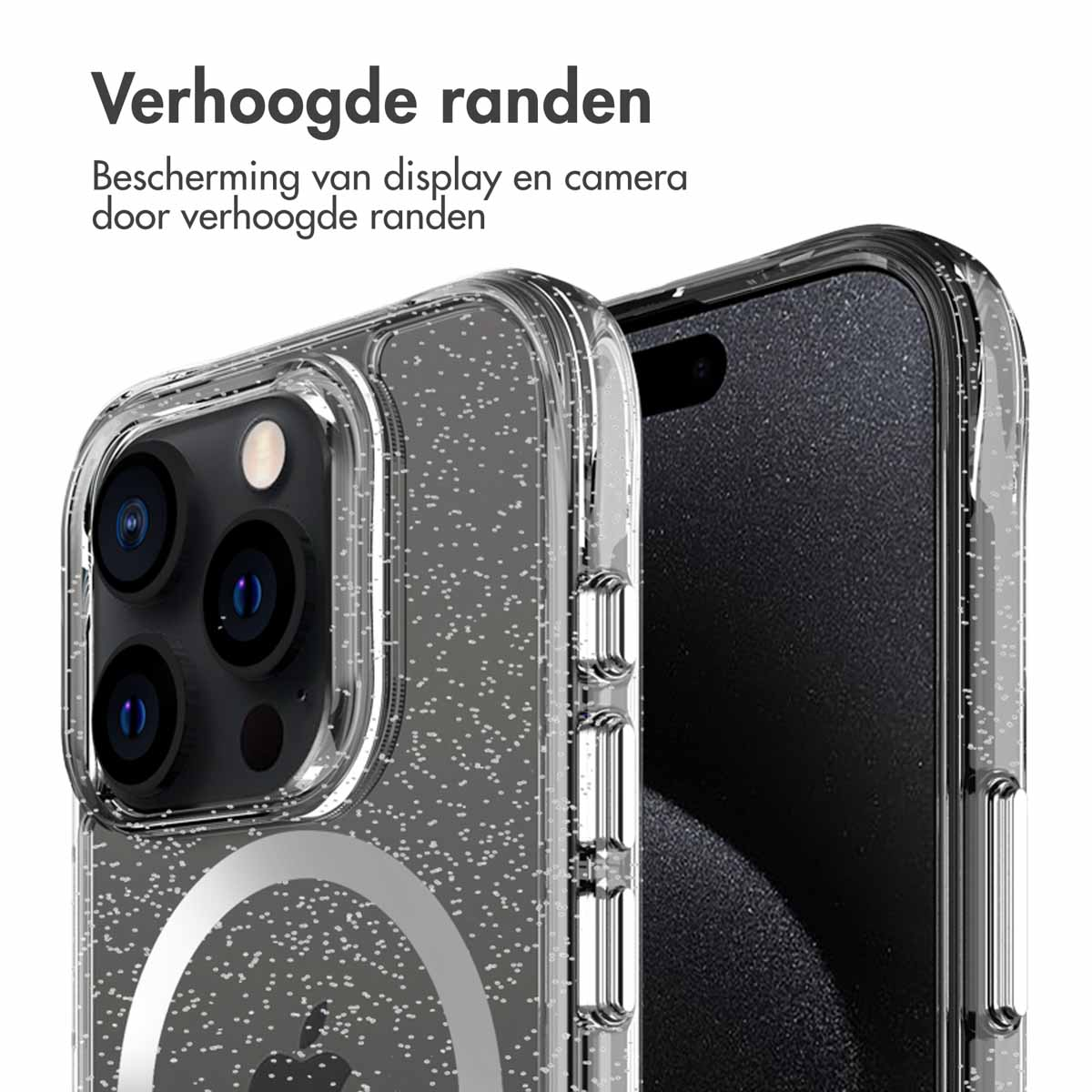 IMOSHION Coque arrière compatible avec iPhone 15 Pro Étui de Téléphone voor Apple iPhone 15 Pro Argent