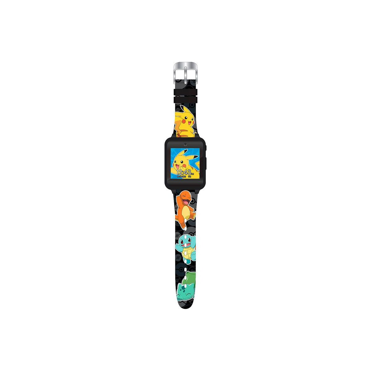 Pokemon-Smartwatch mit Pikachu und anderen Charakteren auf dem Armband.