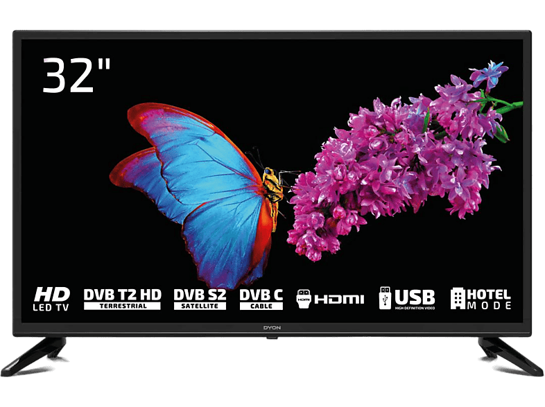 DYON Enter 32 Pro X2 LED TV (Flat, 32 Zoll / 80 cm, HD)