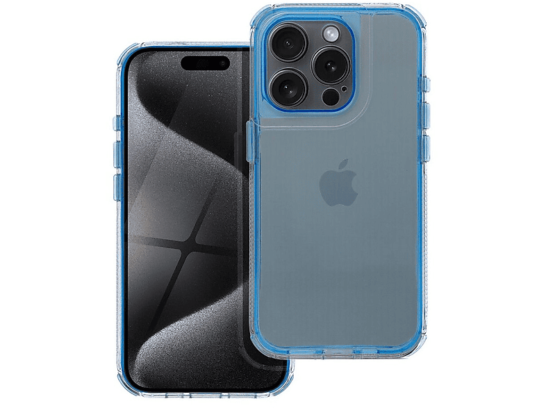 COFI Matrix doorzichtige hoes Mobiele telefoon hoesje Blauw | MediaMarkt