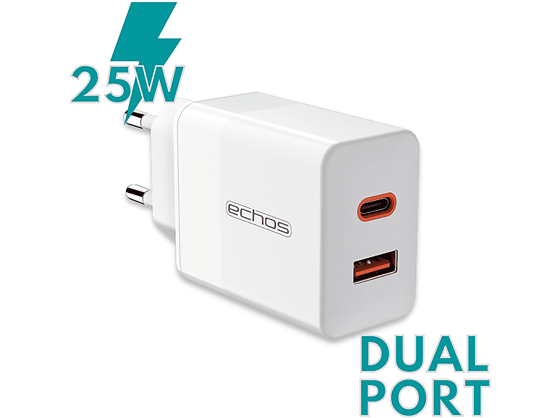 ECHOS Eco-4042, Schnellladegerät, Weiß