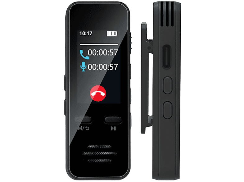 ZESHOP L202 Digitaler Sprachrekorder, Schwarz | MediaMarkt