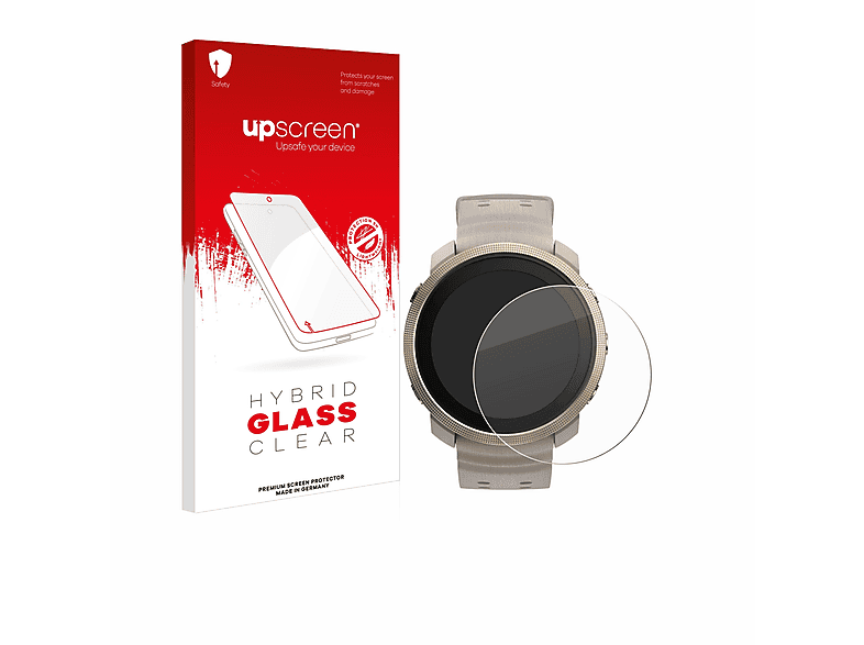 UPSCREEN Schutzglas Panzer Folie Glas klar Schutzfolie (für Polar Vantage M3)