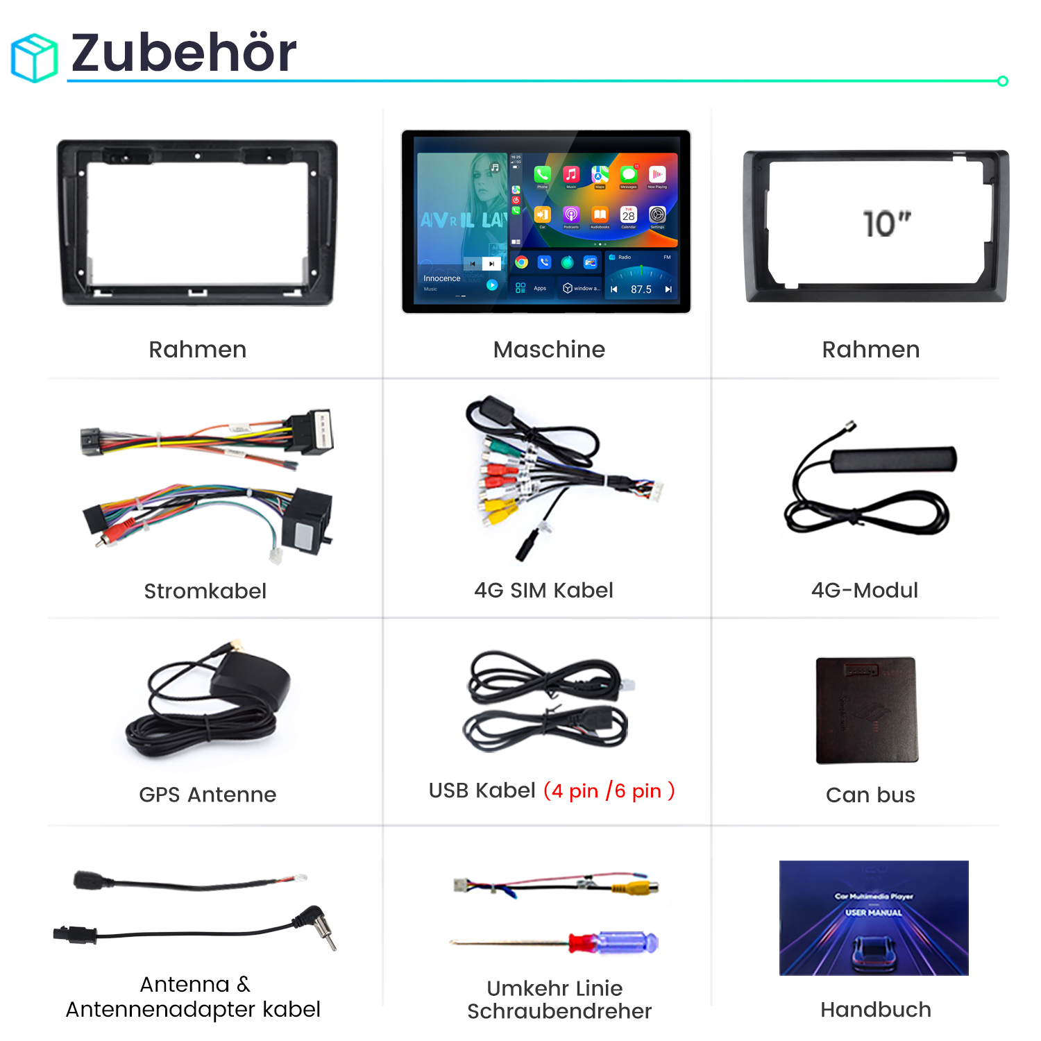Ein 27-Zoll-Computermonitor mit schwarzem Rahmen und Ständer, zeigt einen blauen Bildschirm.