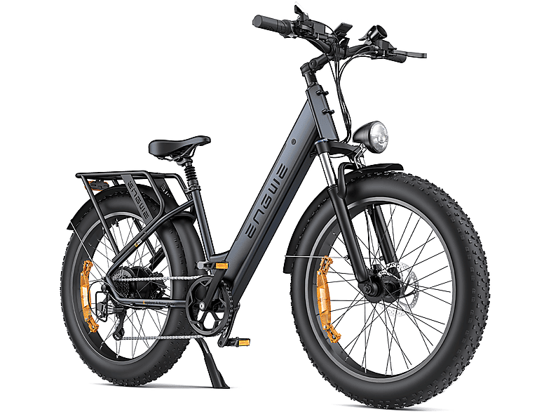 ENGWE E26 ST Citybike (Laufradgröße: 26 Zoll, Unisex-Rad, Schwarz)