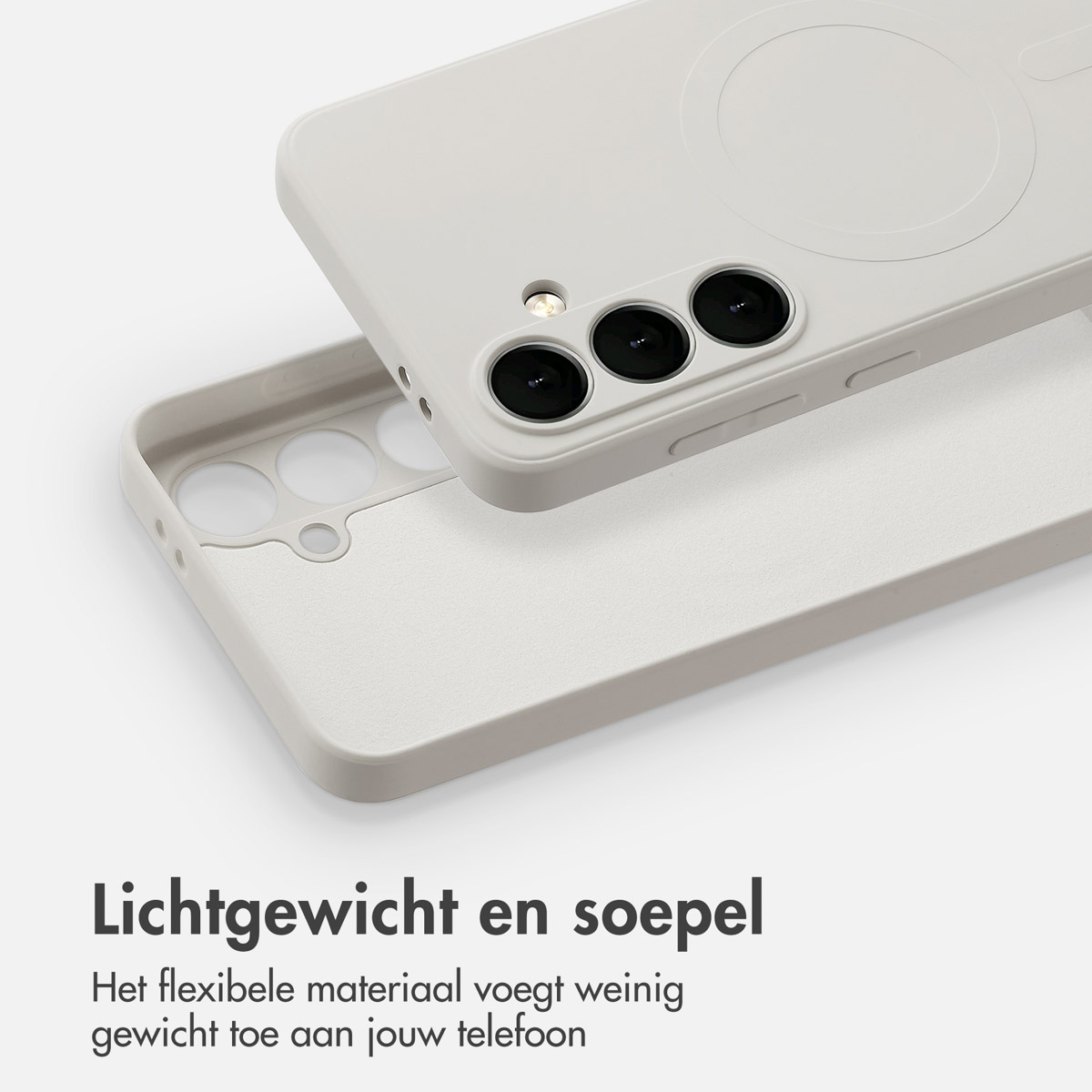 IMOSHION Coque colorée compatible avec Samsung Galaxy S24 FE Étui de Téléphone voor Samsung Samsung Galaxy S24 FE Beige
